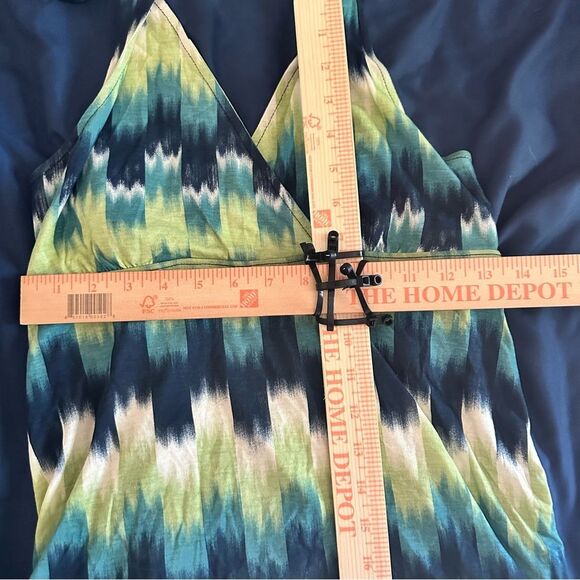 MUDD Y2K Blue and Green Backless Halter Top - Picture 7 of 7